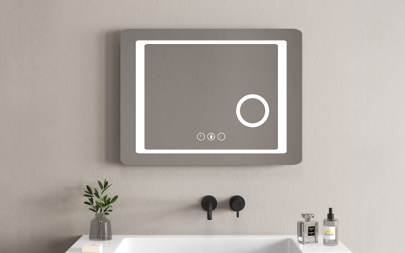 ICL 1596 Καθρέφτης  μπάνιου με LED, 60/80 cm  1