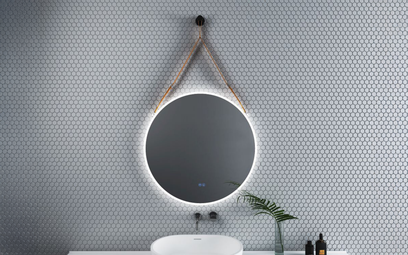 1909LB Καθρέφτης  μπάνιου με LED, 80/80 cm  1