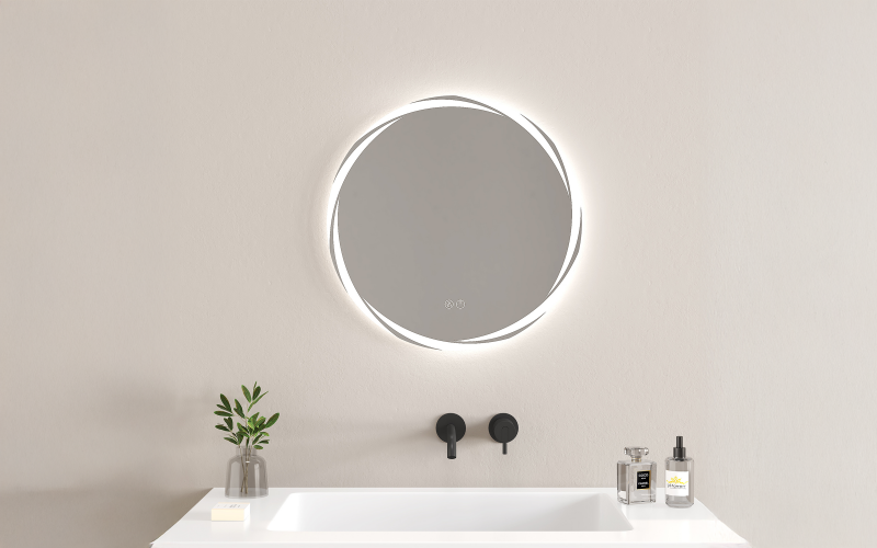 1944 Καθρέφτης  μπάνιου με LED, 60/60 cm  1