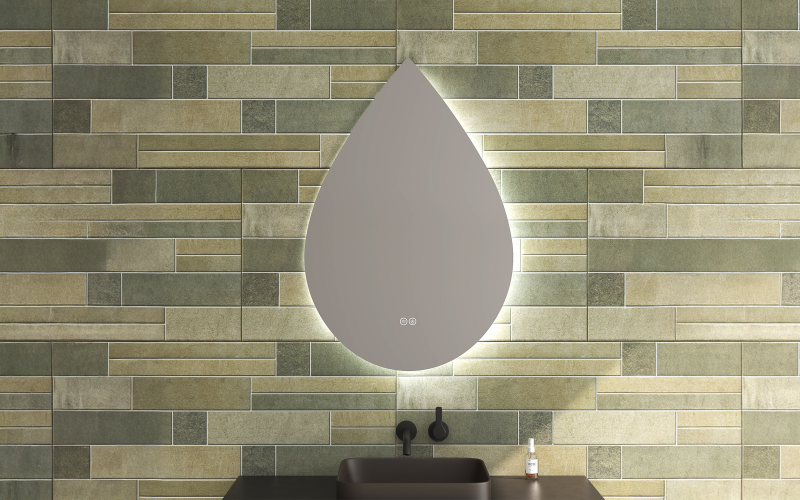 1949 Καθρέφτης  μπάνιου με LED, 60/90 cm  1