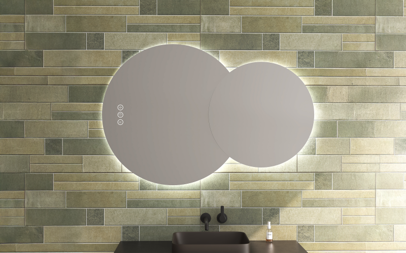 1954 Καθρέφτης  μπάνιου με LED, 120/80 cm  1