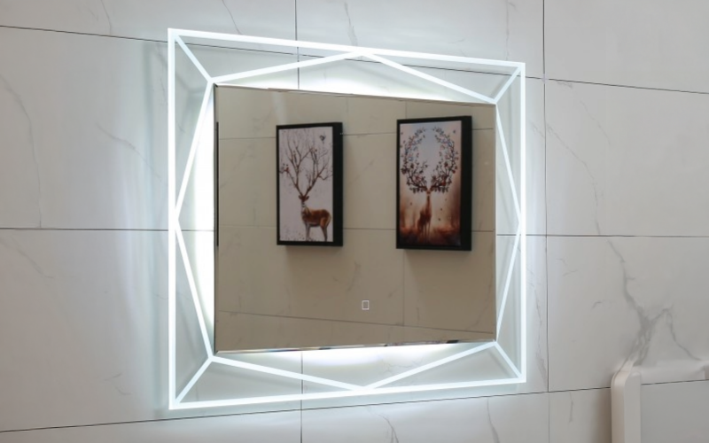 ICL 1502 Καθρέφτης  μπάνιου με LED, 80/60 cm  1