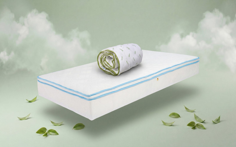 Σετ στρώμα 160/200 + πάπλωμα 200/220 Leo Pocket memory + Green Tea,   1