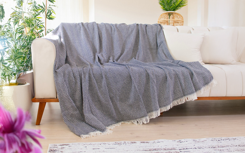 Ριχτάρι 170/200 Woven, μαύρο  1
