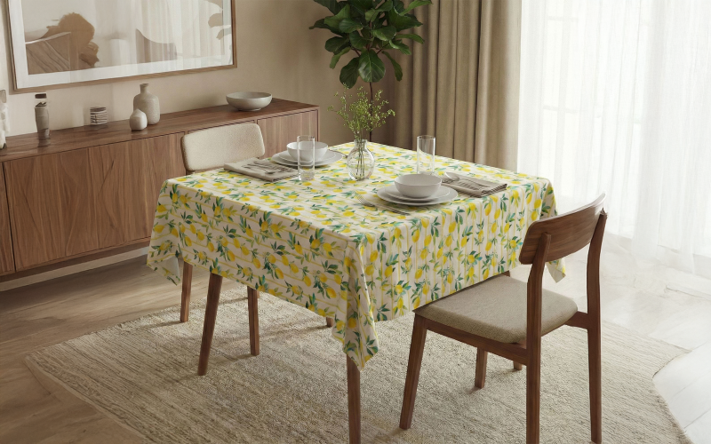 Τραπεζομάντηλο 150/150 εκ. Lemons, πολύχρωμο  1