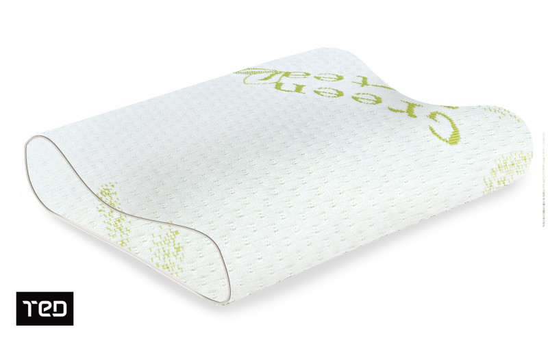 Μαξιλάρι ύπνου Green Tea Memory Lux 50/40,   1