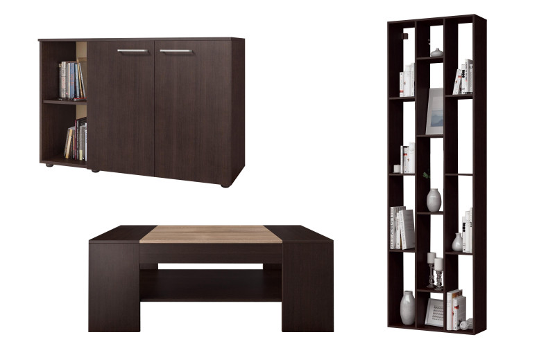 Σετ για σαλόνι Veron L, wenge + δρυς sonoma  2