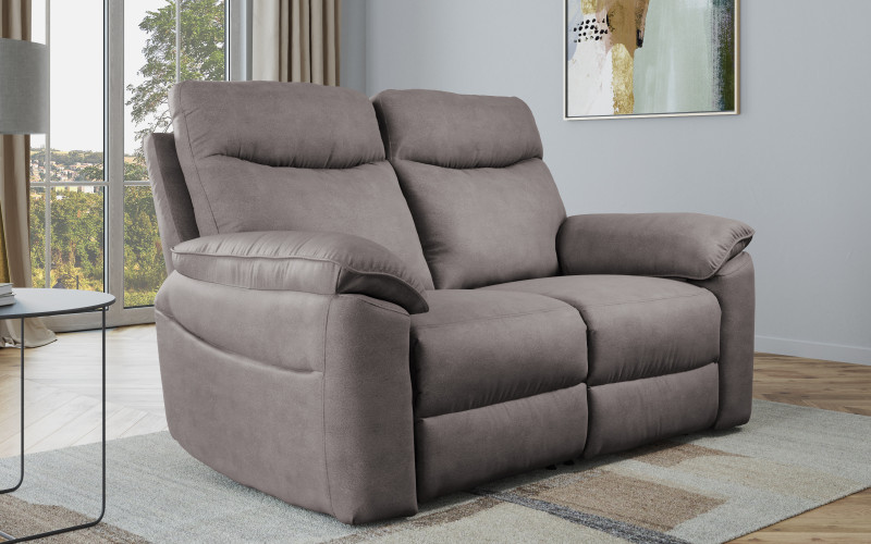 Recliner ,διθέσιος /χωρίς μηχανισμό/ Adesto, γκρί  1