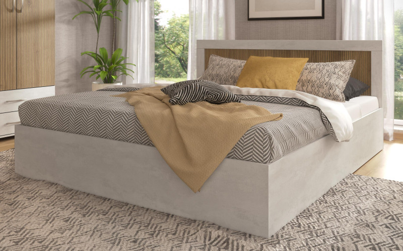 Σετ κρεβατοκάμαρας 160/200 Semana + στρώμα, silk + kadiz  3