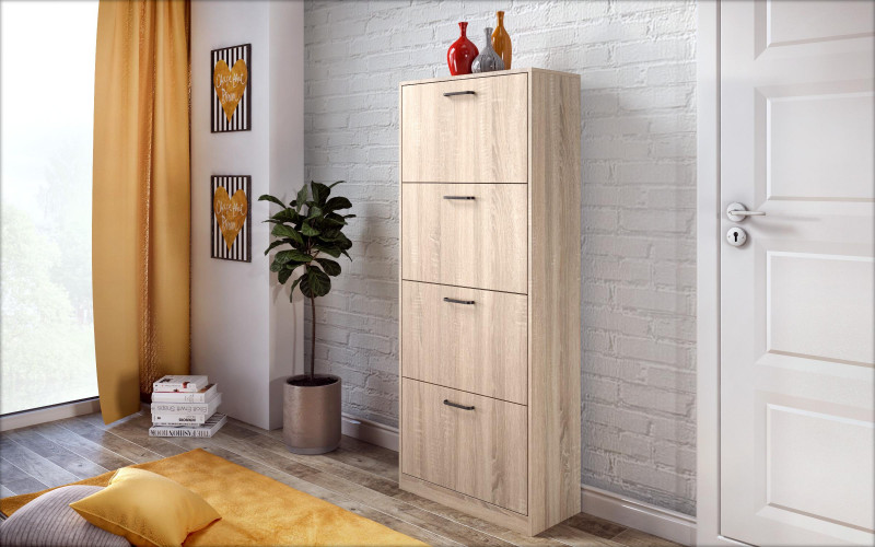 Παπουτσοθήκη Beko 4, δρυς sonoma  1