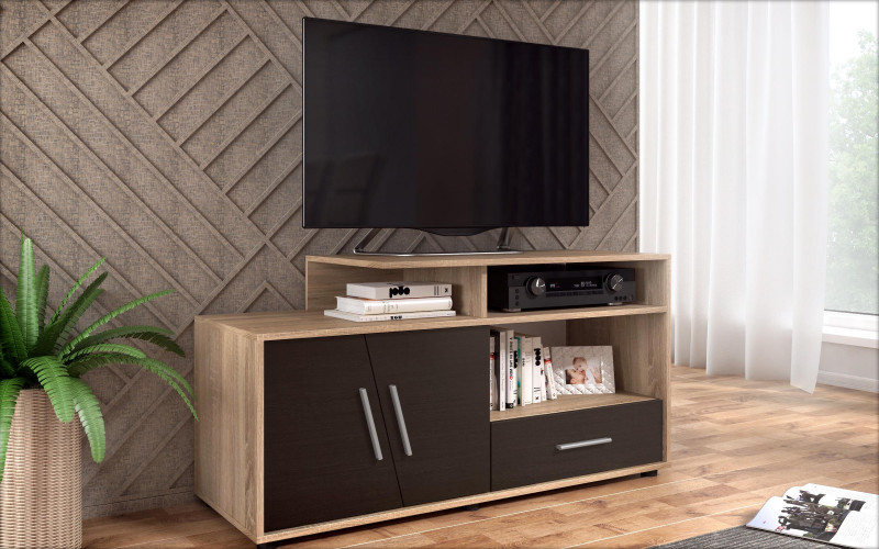 Έπιπλο TV Enzo, δρυς sonoma + wenge  1