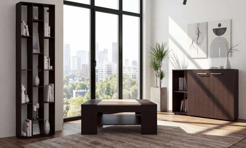 Σετ για σαλόνι Veron L, wenge + δρυς sonoma  1