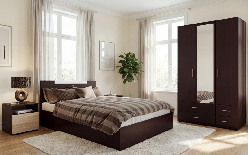 Σετ για υπνοδωμάτιο Venera, wenge + δρυς sonoma  1