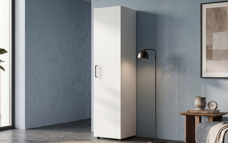 Ντουλάπα με ράφια Masimo Compact 2, λευκό  1